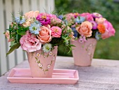 Flower arrangement outdoors