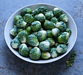 Brussels sprouts in a dish