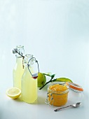 Zitronensirup und Lemon Curd