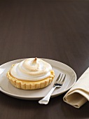 Lime tartlet topped with meringue