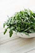 A bowl of fresh rocket