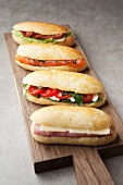 Assorted sandwiches