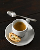 Espresso with cantuccini
