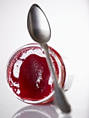 A jar of redcurrant jelly