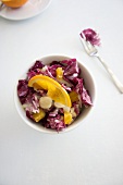 Radiccio salad with oranges and macadamia nuts