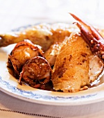 Roast chicken with lobster