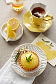 Individual Lemon Pie Infused with with Marijuana; Cup of Marijuana Tea