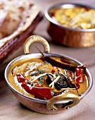 Baingan Mirchi Ka Salaan (aubergine and chilli curry, India)