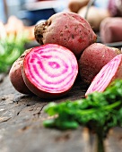 Beetroot, partially sliced