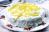 Honey cake with lemon glaze