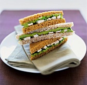 Sandwiches mit Hähnchenfleisch und Guacamole (New Mexico, USA)