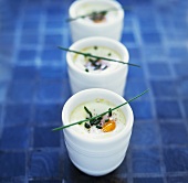 Oeufs en cocotte with chives