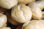 Italian bread rolls in a bakery