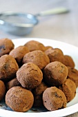 Handmade chocolate truffles