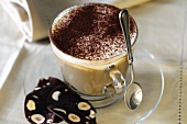 Cappuccino and mascarpone pudding