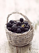 Blackberries in basket