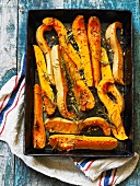 Roasted butternut squash with rosemary