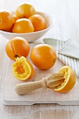 Orangen auspressen