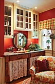 Sitting area in kitchen