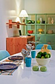 Colorful retro style dining table