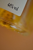 Alkoholprozentangabe auf Grappaflasche