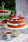 A Victoria Sponge Cake for a Jubilee party (England)