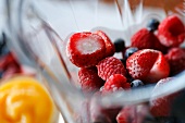 Frozen Berries in a Blender