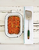 Courgette bake with tomatoes