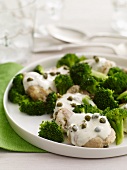 Chicken and Broccoli in a Creamy Caper Sauce
