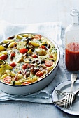 Casserole with meat and vegetables