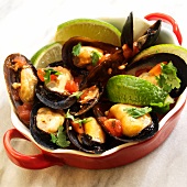 Mexilhão a pescador (Brazilian Mussels with Lime)