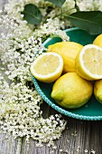 Lemons and elderflowers