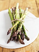 A bundle of fresh green asparagus