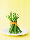 Green Beans Tied with a Carrot Peel