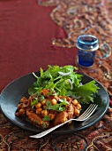 Chicken with chickpeas (Morocco)