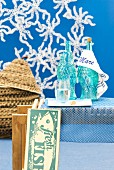 Maritime table ornaments & interior decor in shades of blue