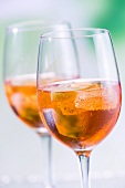 Two glasses of Aperol Spritz
