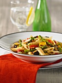 Pasta primavera (pasta with vegetables)