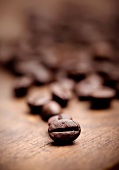 Coffee Bean; Coffee Beans Blurred in Background