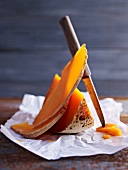 Mimolette (French sliced cheese)