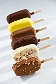 Variety of ice cream bars