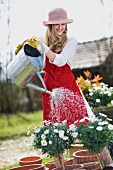 woman gardening