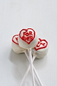 White Cake Pops with writing