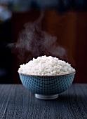 Bowl of Steaming White Rice