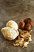 Kalahari truffles, partly peeled