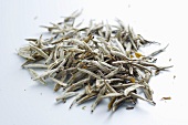 Silver Needle tea leaves (Chinese white tea)