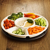Veggie Platter with Two Dips