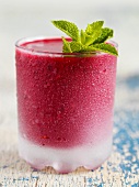 Berry smoothie with fresh mint