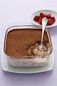 Tiramisu with strawberries