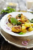 Curried chicken with pineapple